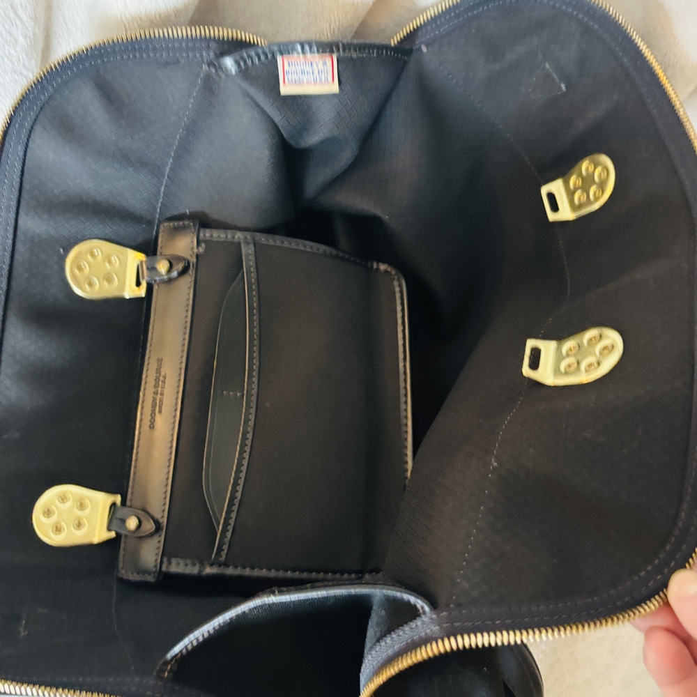 Dooney & Bourke Black Satchel with Gold Hardware - Picture 4 of 7